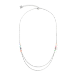 Колье Coeur de Lion Silver Multicolour-Pastel 5064/10-1522 цвет мультиколор
