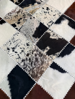 Ковер овальный натуральный Телячья шкура