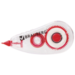 Корректирующая лента BRAUBERG RED POWER 5 мм х 6 м корпус прозрачный механизм перемотки европодвес (12 штук в упаковке)