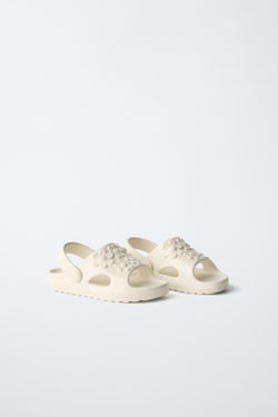 ZARA ШЛЕПАНЦЫ FANTASÍA, ЭКРЮ