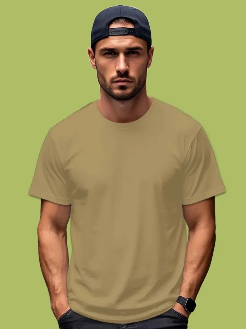 Футболка Взрослая.Премиум однотонная.1 шт