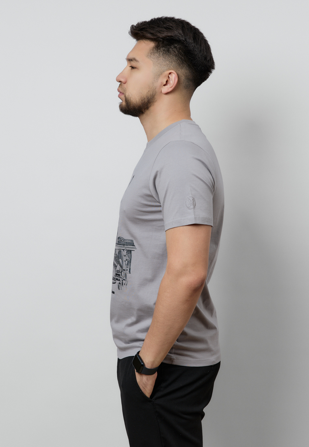 Футболка ASTANA MS LIGHT GREY