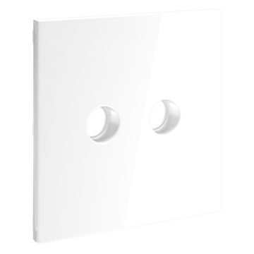 Накладка для розетки телевизионной оконечной TV+SAT, S70 (белый глянцевый)