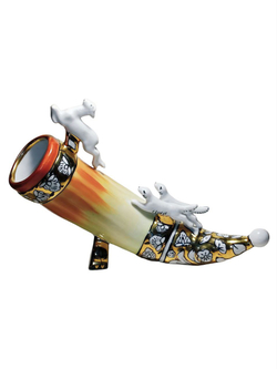 Статуэтка "Рог с охотничьей сценой" Киевский ЭКХЗ