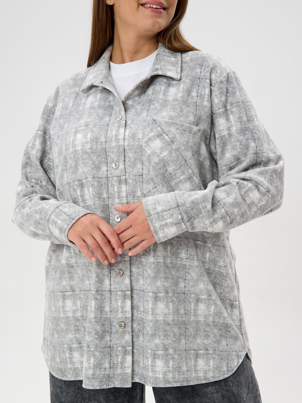 Рубашка Вселенная Виотекс СЕРЫЙ