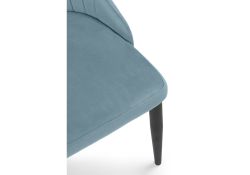 Стул на металлокаркасе Kora light blue / black