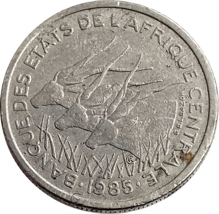 50 франков 1985 "А" Центральная Африка (BEAC) VF-XF