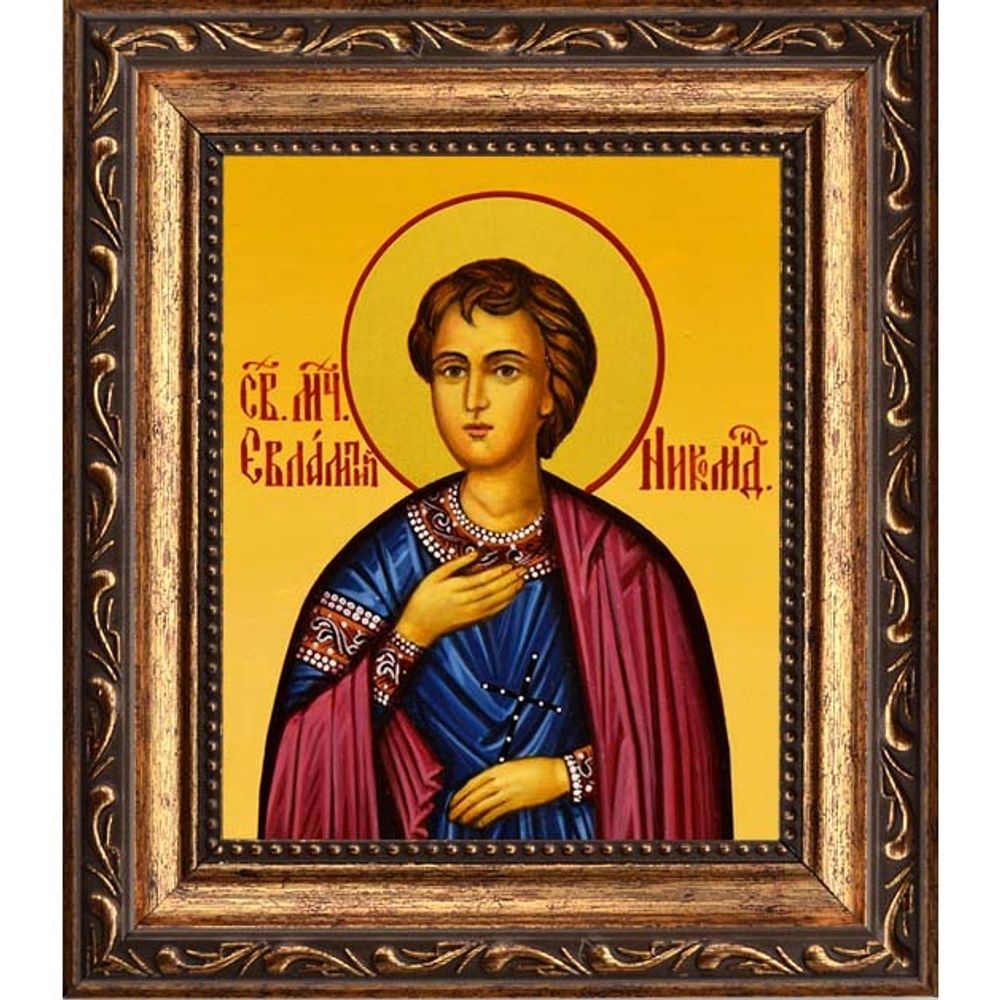 Евлампий Никомидийский мученик. Икона на холсте.