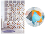 Штора для ванной 180*180см Рыбки