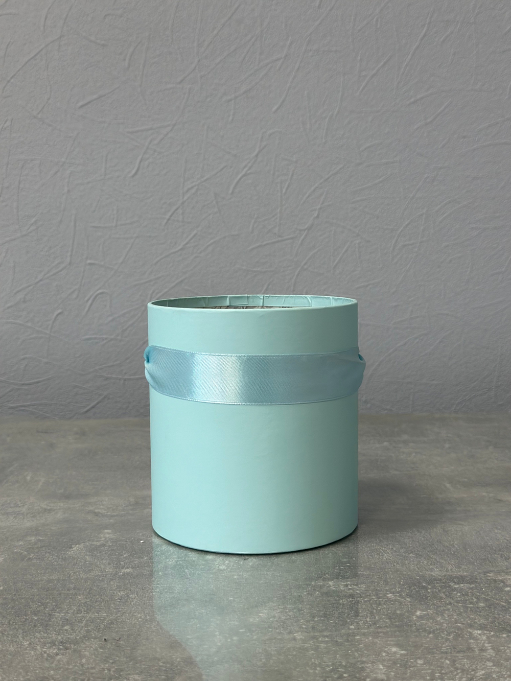 Шляпная коробка без крышки 12х13см Цвет: Светло изумрудный.