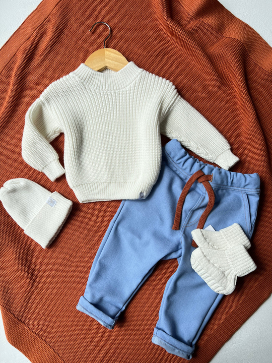 Джинсы облегченные голубые