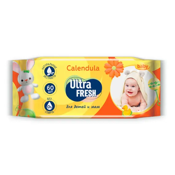Влажные салфетки Ultra Fresh 60 шт.