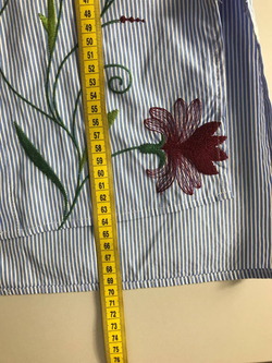 Блузка Zara с вышивкой, маркировка S, визуально 44 размер