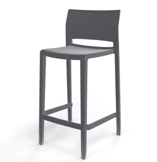 Полубарный стул Bakhita 66 см, серый