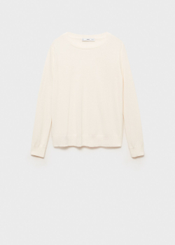 Джемпер из смесовой шерсти с круглой горловиной