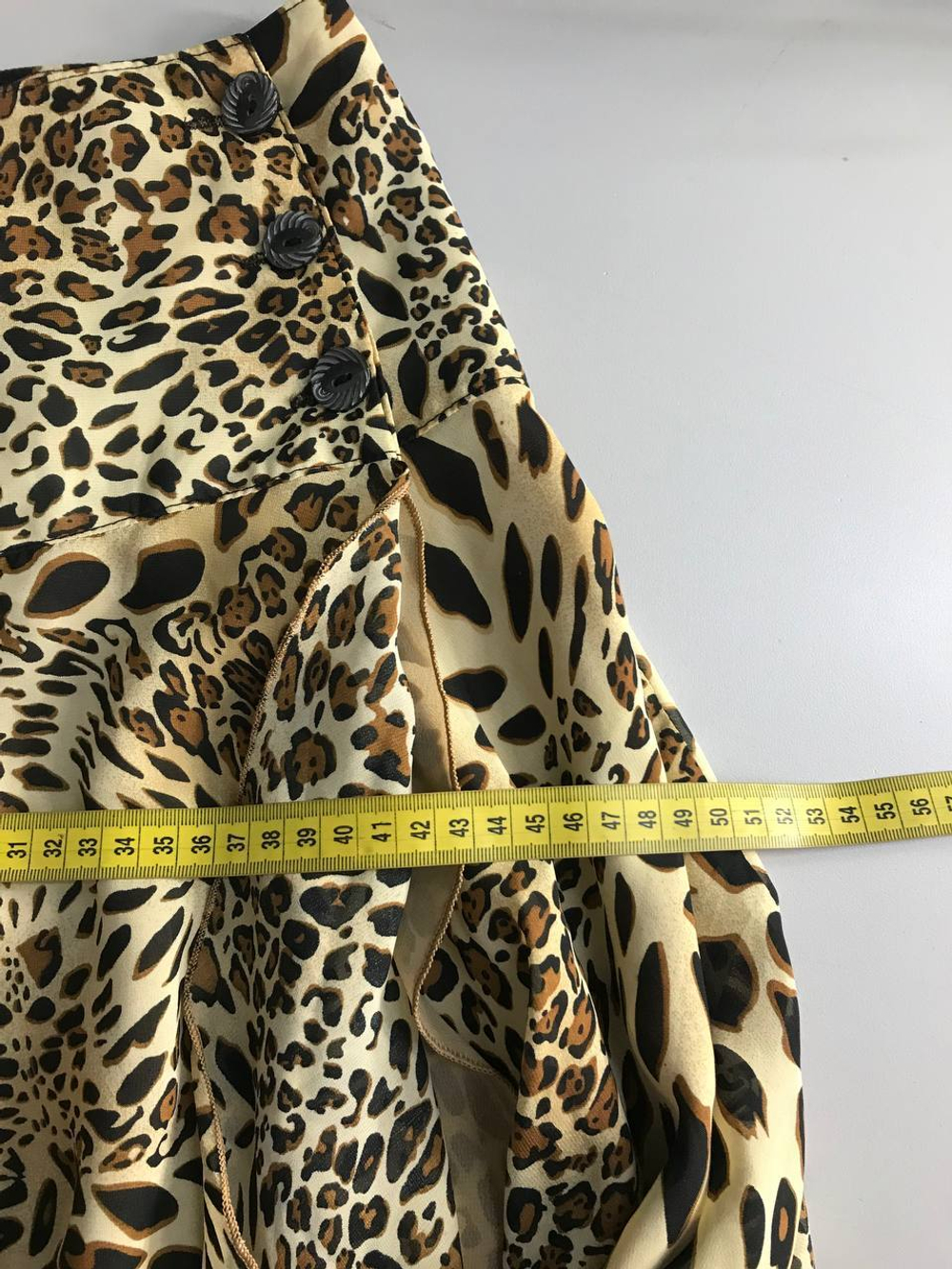 Юбка с анималистическим принтом, визуально 46 размер