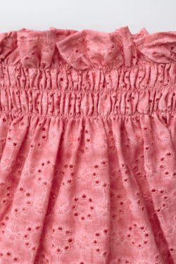 ZARA ТРУСЫ СО ШВЕЙЦАРСКОЙ ВЫШИВКОЙ, ЦВЕТ ФУКСИИ