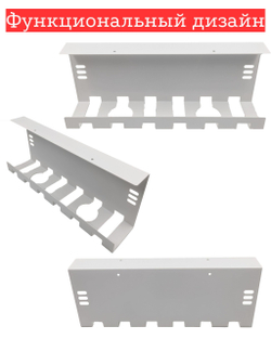 Органайзер для проводов MetaDec Org Gap, держатель для проводов под стол, белый