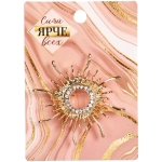 Брошь «GOLD Podarok», Восходящее Солнце, цвет как на фото, 4.5см (символ Страсти и Любви)