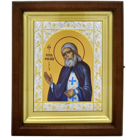 Икона Серафима Саровского, писанная в монастыре.
