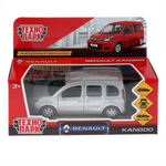 Модель ин. мет. "Renault Kangoo" 12см, открыв. двери, серебр. в коробка KANGOO-SL (Технопарк)