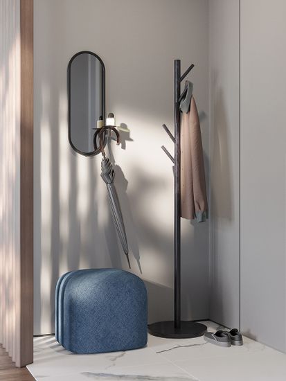 Вешалка напольная forsty, 173 см, черная