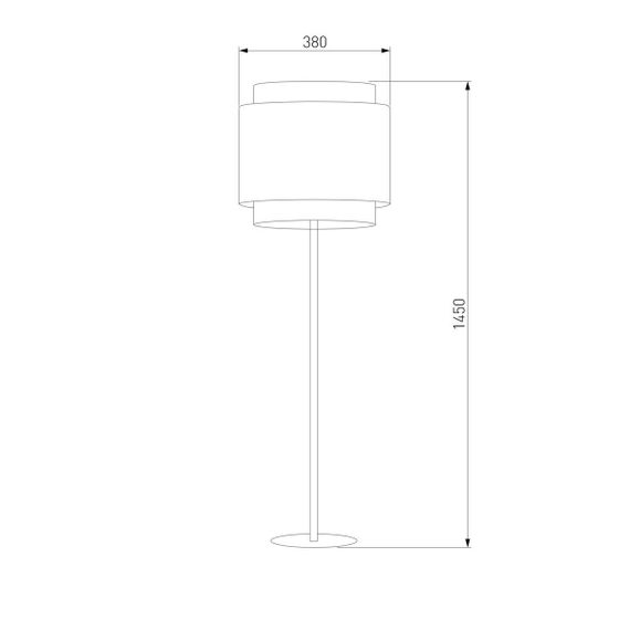 Торшер TK Lighting 5568 Boho Black