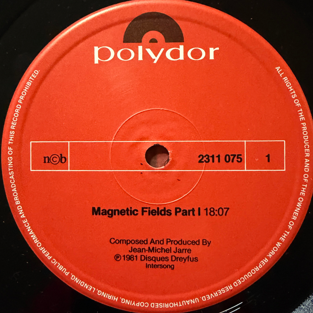 Jarre ‎– Magnetic Fields (Скандинавия 1981г.)