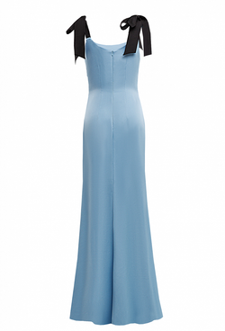 Платье в пол, приталенного силуэта 07-01-24 SS