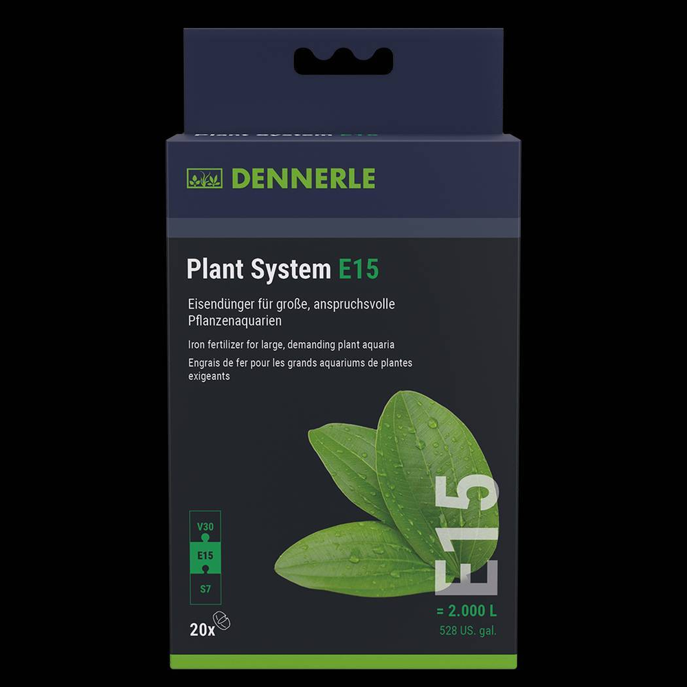 Добавка железа профессиональная высоконцентрированная Dennerle Plant System E15  20 шт