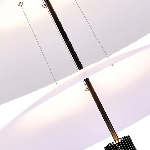 SL6101.403.01 Люстра подвесная ST-Luce Черный/Белый LED 1*15W 3000K ISOLA