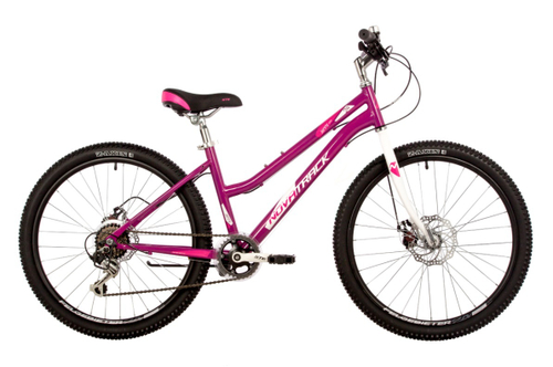 Велосипед NOVATRACK 24" JENNY сталь 14'', пурпурный, 6 скор.