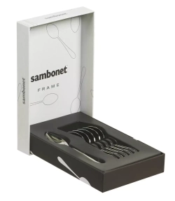 Sambonet - Набор из 6 ложек для эспрессо Frame из нержавеющей стали. / артикул   52559A37  / GTIN 8014808883941