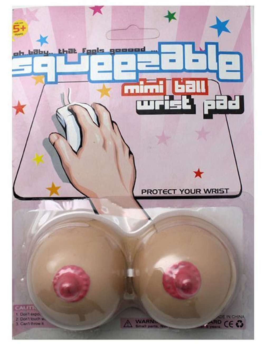 Подставка под руку для работы с мышкой в форме бюста (Цвет: телесный)