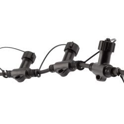 Разветвитель ЭРА ERAPS-R для гирлянд IP65 20 гнезд 2 метра каучук черный