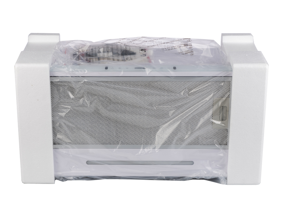 Кухонная вытяжка MACBI B-MTA-G60GW WHITE 1200м3/ч Белая, Жесты+Wi-Fi, авто выдвижная