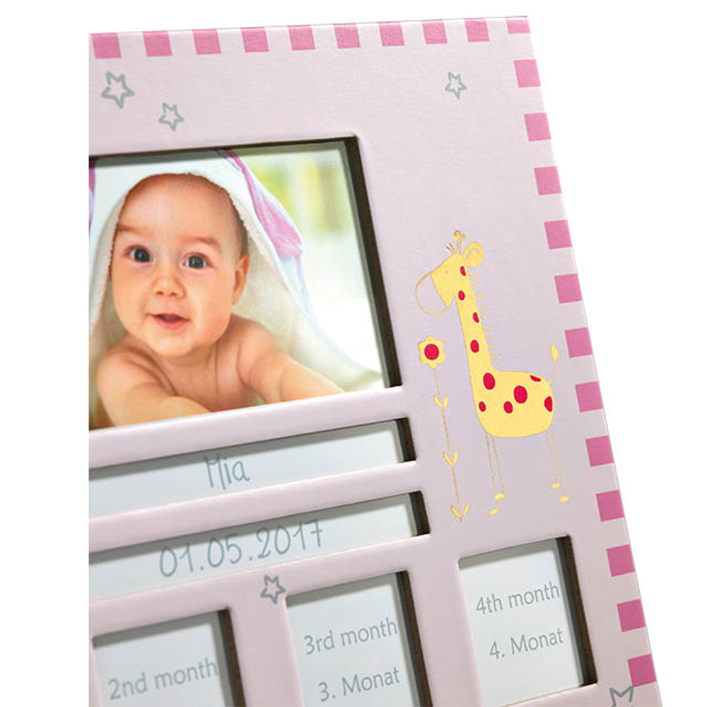 WALTHER BR148R 1x10x15,12x3,5x3,5 (28,5x23,5) 12 мес. baby animal (розовая) ф/рамка