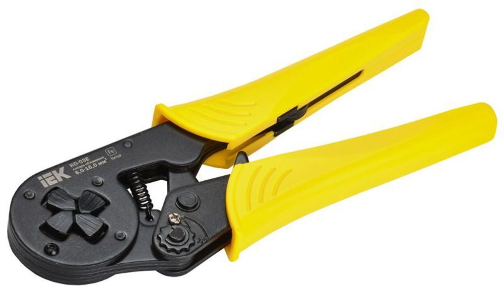 Клещи для обжима КО-03Е 6.0-16кв.мм квадрат IEK TKL20-D4 Клещи для обжима КО-03Е 6.0-16кв.мм квадрат IEK TKL20-D4