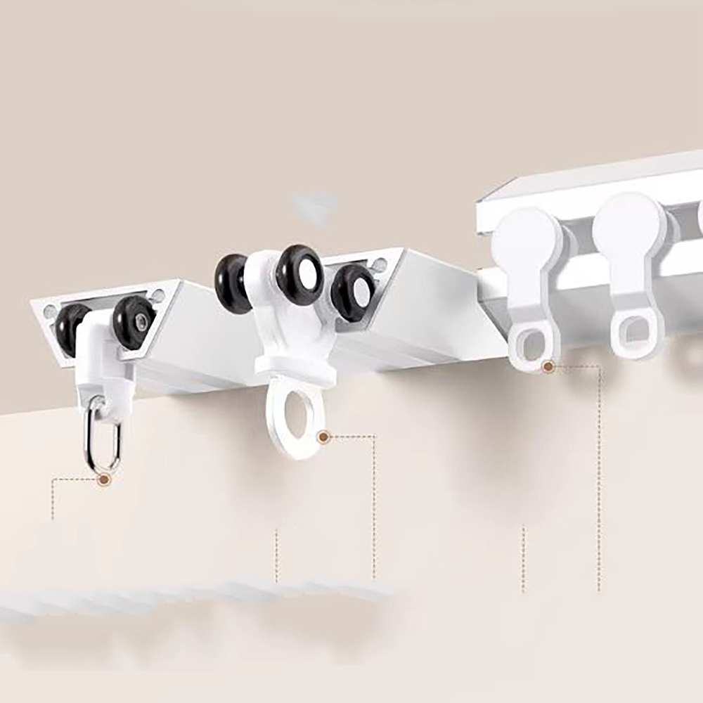 Ультратонкий алюминиевый карниз для штор, потолочный