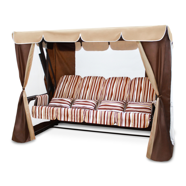 Садовые Качели Элит Люкс Плюс шоколад