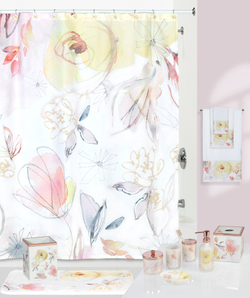 Набор из 12 крючков для шторки Creative Bath Blush&Blooming