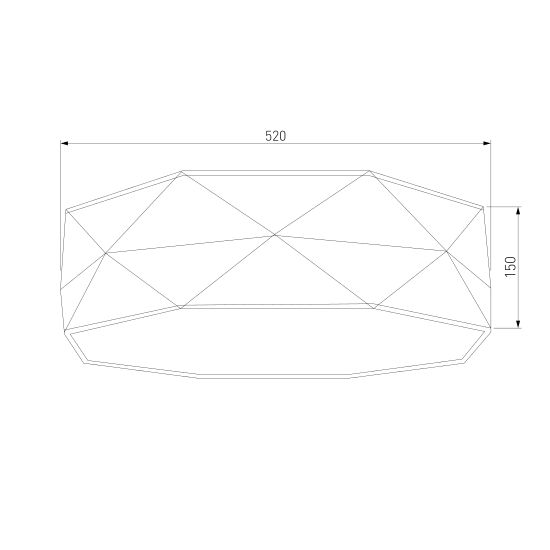 1566 / потолочный светильник  Kantoor