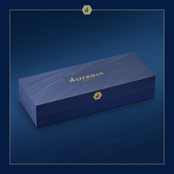 Ручка-роллер Waterman Waterman Hemisphere22 SE Deluxe Blue CT, стержень: F, цвет: Black, в подарочной упаковке