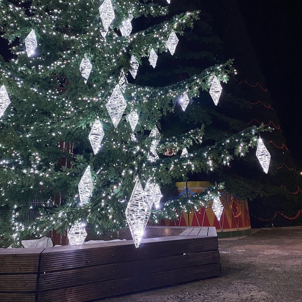 светодиодная игрушка на елку «Кристалл»