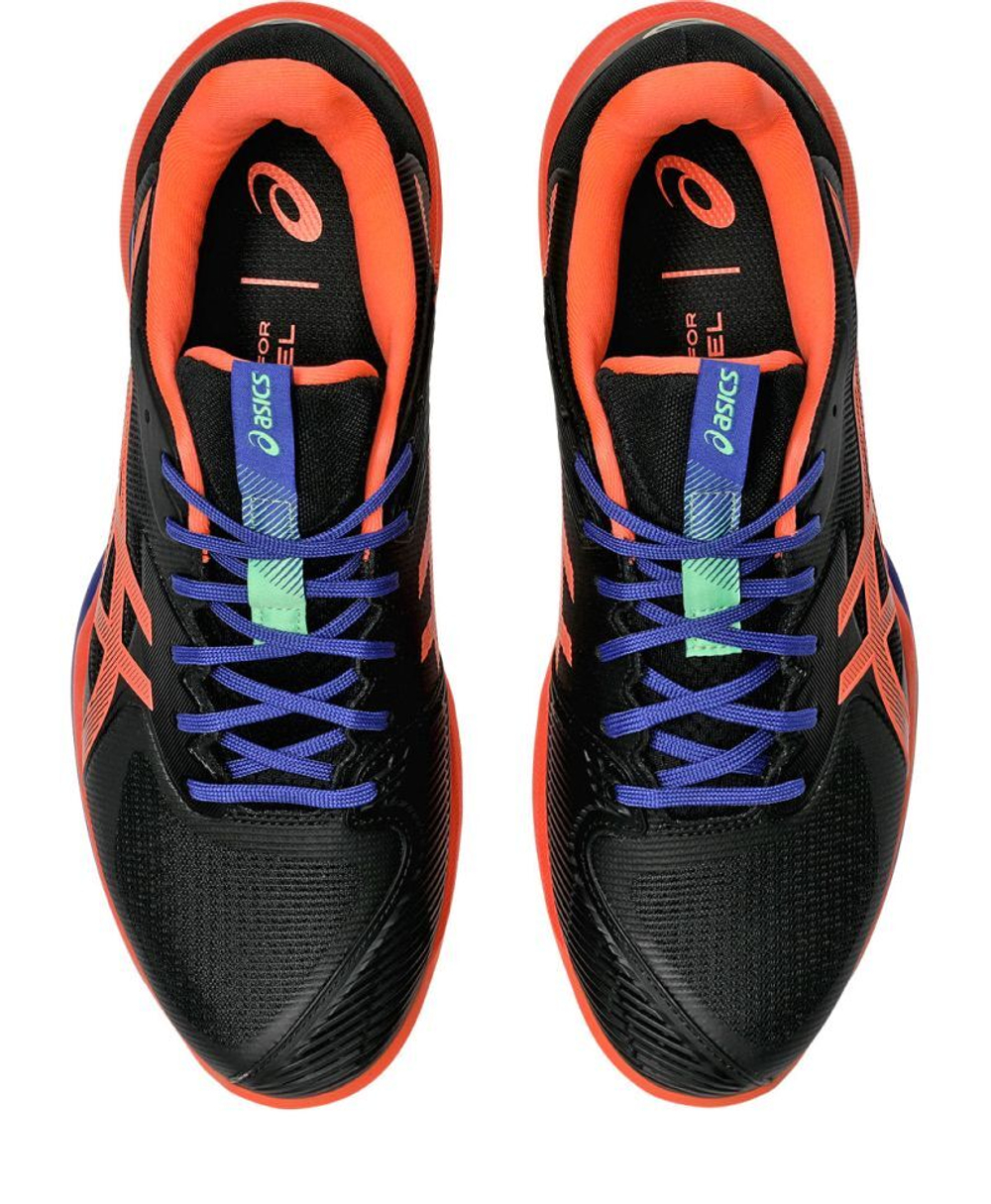 Мужские кросовки для Padel Asics Solution Speed FF 3 Padel - черный/яркий коралловый