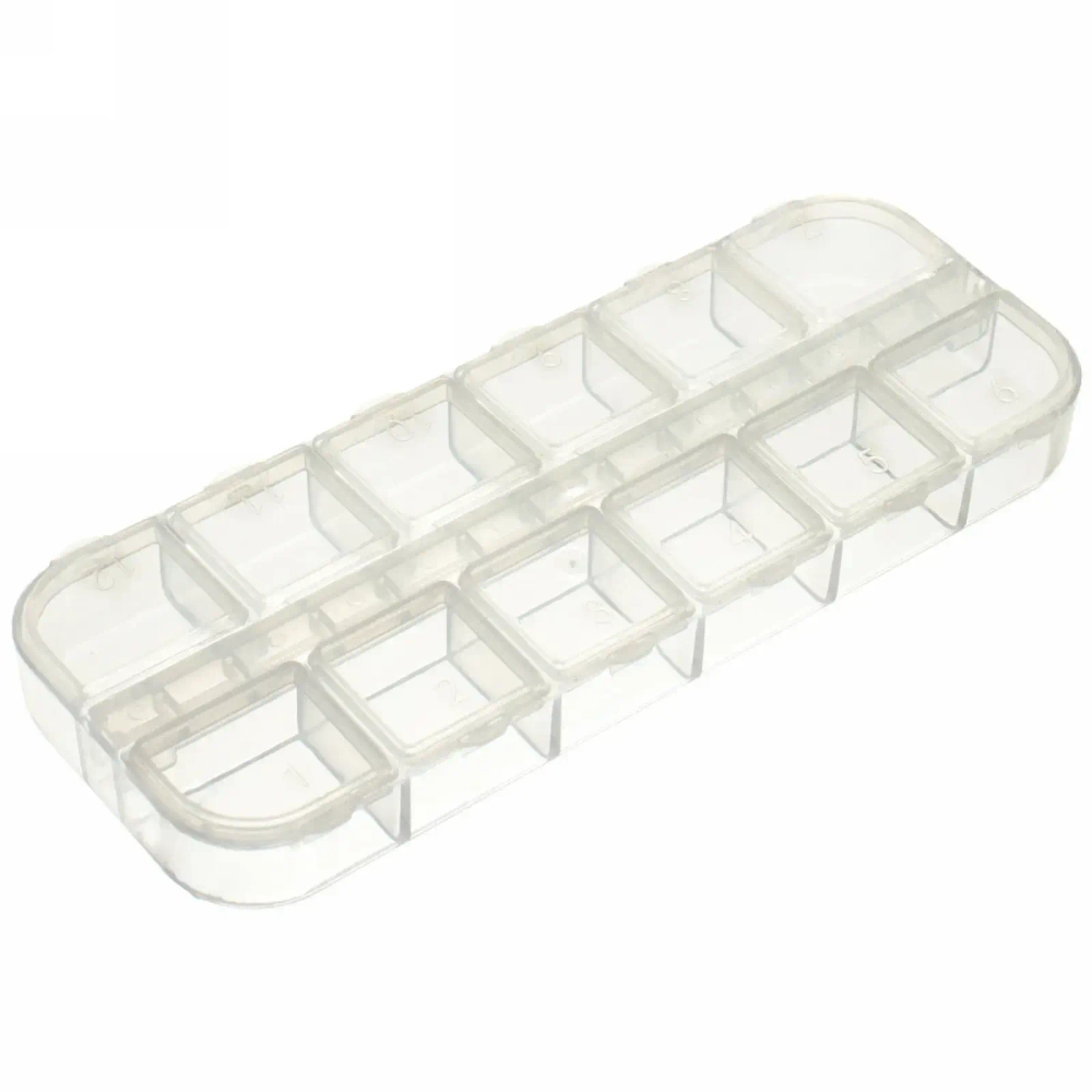 Таблетница - органайзер 12 ячеек «VOSTOKDOM», цвет как на фото, 13*5*1.5см✦