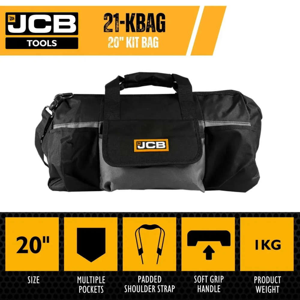 Сумка дорожная для инструмента 20''с плечевым ремнем JCB JCB-KBAG