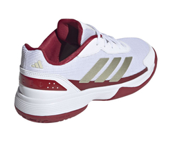 Детские кросовки для Padel Adidas Kids Crazyquick Shoes - cloud white/ice gold metallic/cloud white