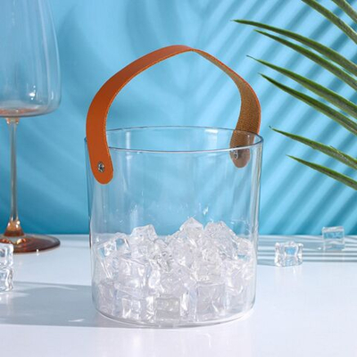 Ведёрко для льда Доляна, 1,3 л, 13×13×13 см, цвет прозрачный