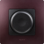 Диммер поворотно-нажимной универсальный LED 300Вт без нейтрали - антрацит ETIKA Legrand